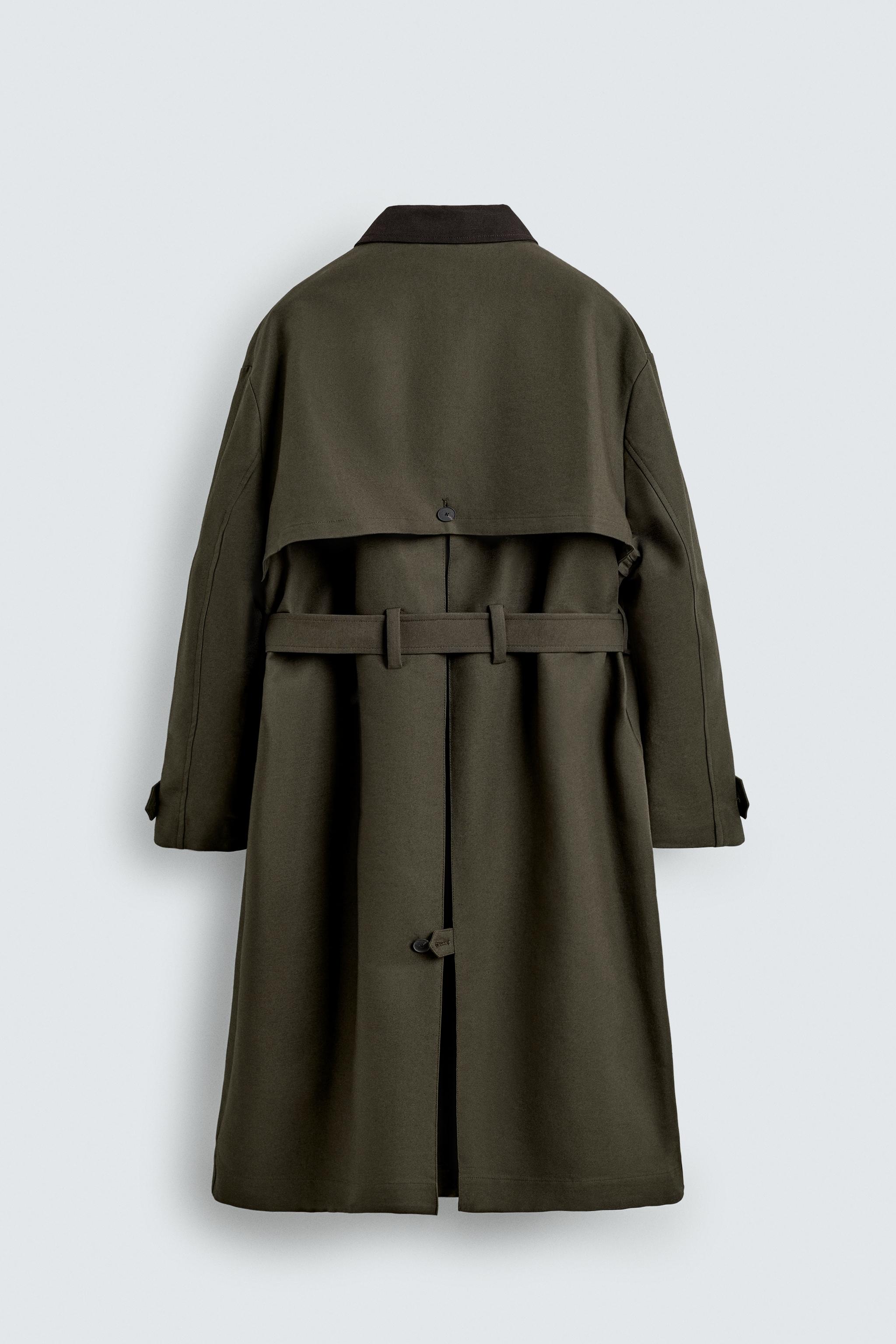 TRENCH COL CONTRASTE